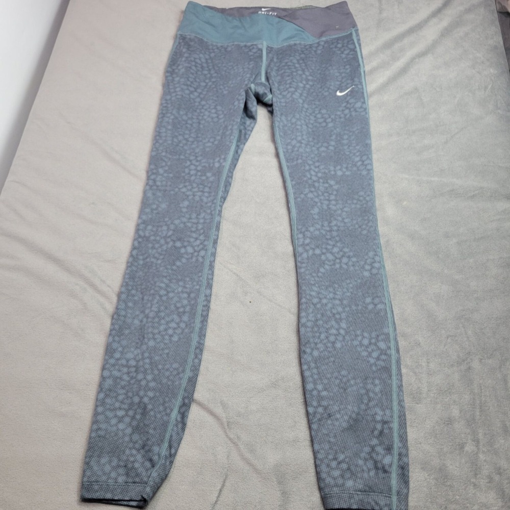 Nike Dri-Fit Gray Patterned Legging Womens Size Small